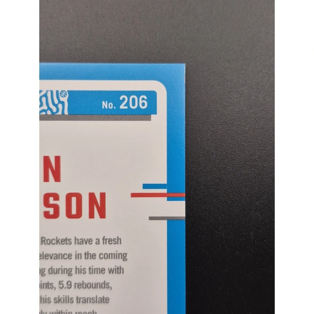 2023 Donruss Amen Thompson #206 Rated Rookie Red & Green Lazer /75 (RC) Rockets